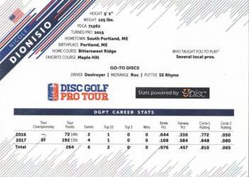 2017 Disc Golf Pro Tour #NNO Nicole Dionisio Back